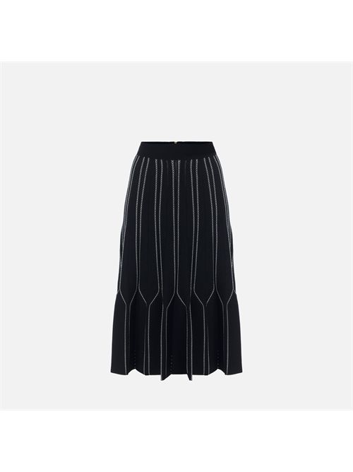 Gonna in maglia origami ELISABETTA FRANCHI | GK11Q67E2/685